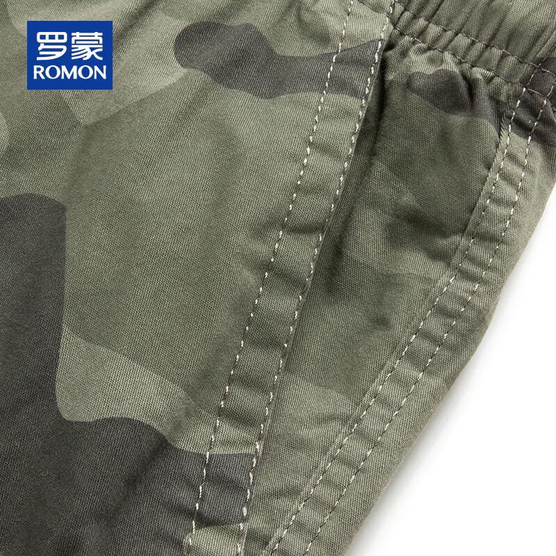 ROMON Men's Camouflage Cotton Casual Shorts