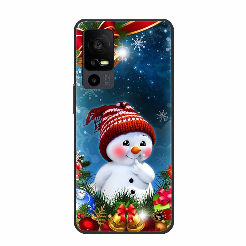 Для чехлов TCL 40 XL Мягкий ТПУ Силикон Модный чехол для телефона Для TCL 40XL T608M Задние чехлы Funda Ударопрочный Coque Для TCL40XL Etui