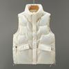 Women Cotton Vest Padded Thermal Neck Protection Smooth Surface Lady Winter Vest Female Clothes