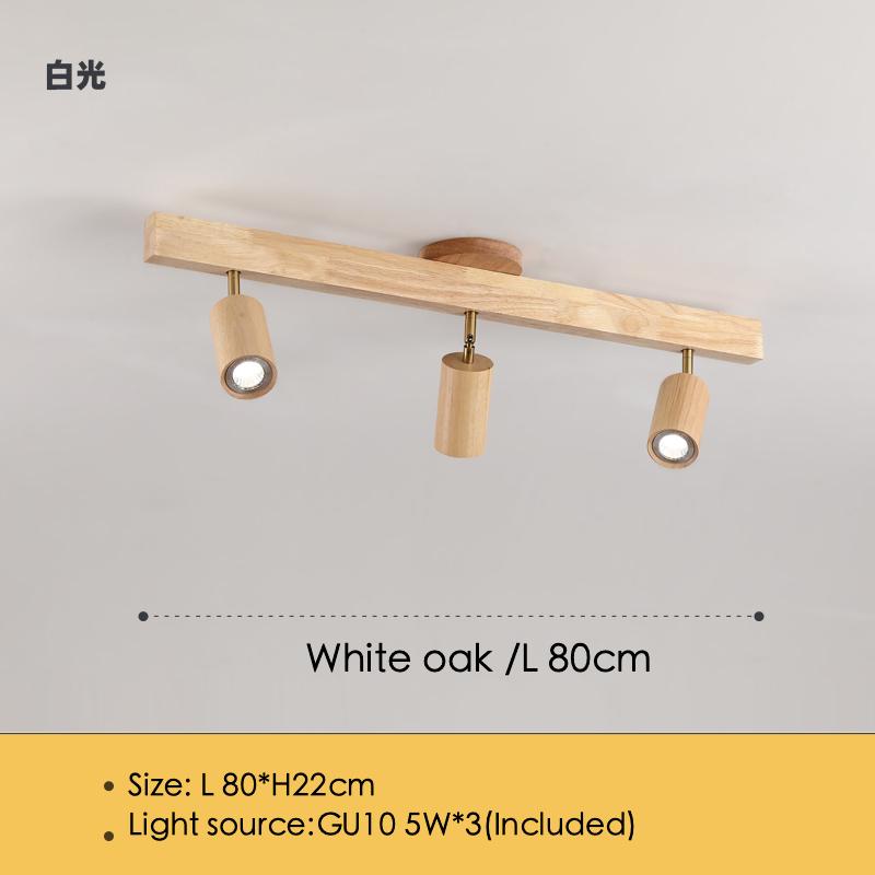 Светодиодный потолочный светильник Nordic Wooden, потолочный прожектор, светодиодные светильники на рельсах для гостиной, спальни, кухни, ресторана, украшения