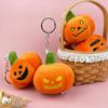 Cute Plush Keychain Pumpkin PP cotton Pumpkin Decoration Keychain Orange Gift Halloween Fun Decoration