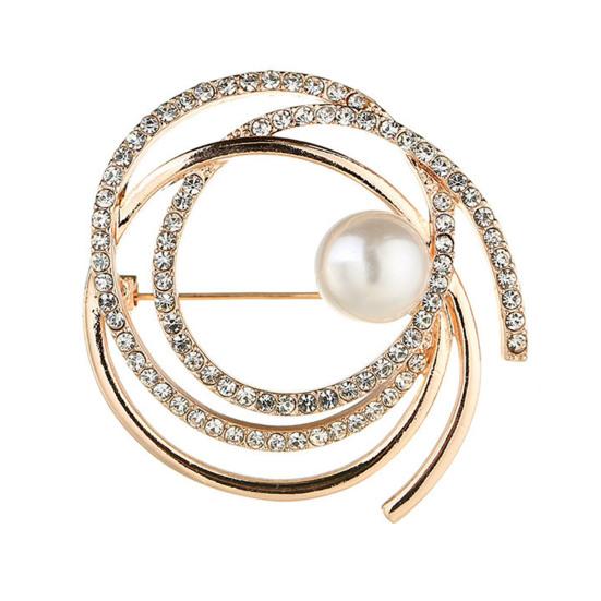 Женская брошь, булавка из искусственного жемчуга со стразами, элегантный свитер, шаль, шарфы, зажим для груди, очаровательное украшение для платья, украшение для одежды, ювелирные изделия для свадебной вечеринки