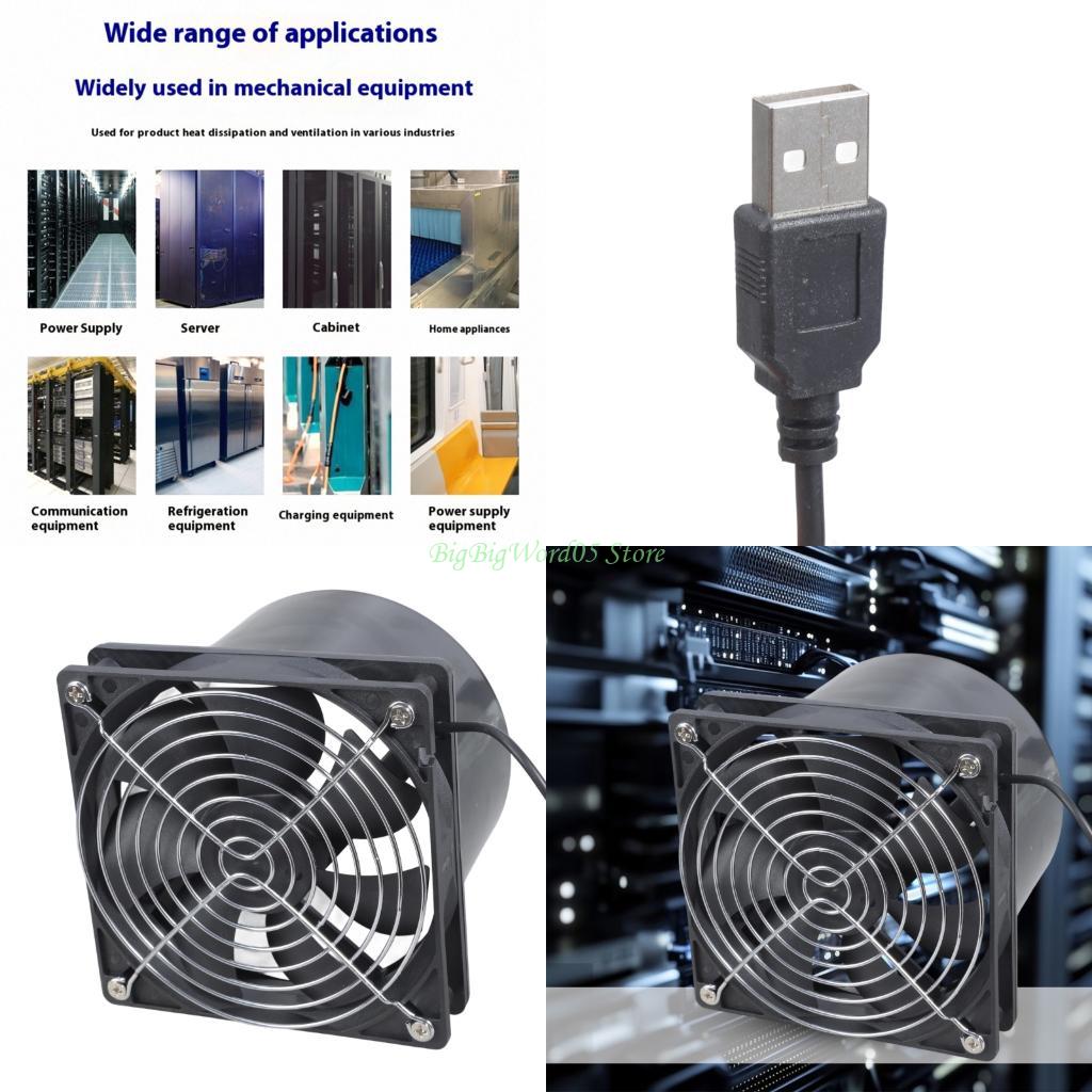24TE Практичный АБС 12 см Вытяжной вентилятор 3 скорости 70 CFM Поток воздуха USB Подходит для мастерской Вытяжка дыма Вентиляция