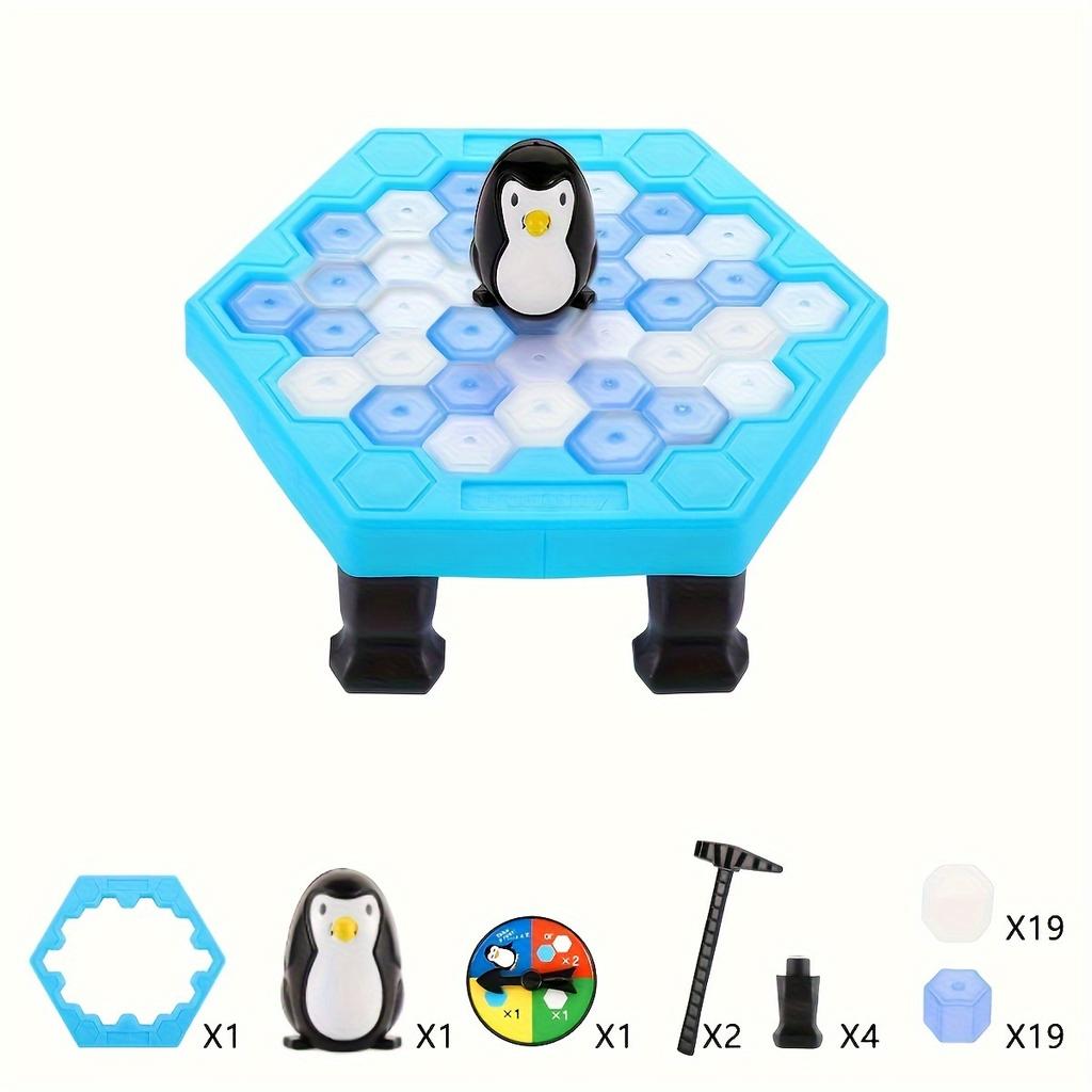 Спасите пингвина, сломайте лед, пингвины ловушка на льду игрушка ледокол, Спасите пингвина на льду игра, пингвин сломайте лед детские головоломки настольные игры с кубиками льда