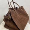 2023 High-End Retro Commuter Tote Bag for Women - Large Capacity, Autumn/Winter Design