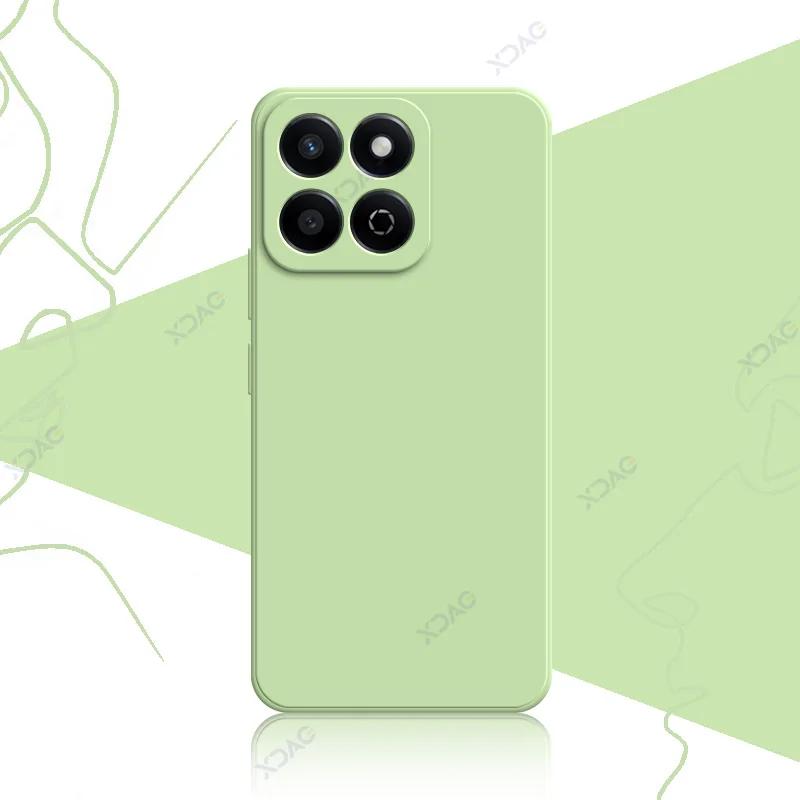 Роскошные квадратные жидкие силиконовые чехлы для Honor 200 Smart 5G 360 мягкие задние крышки для телефонов Honor200Smart полная защитная сумка