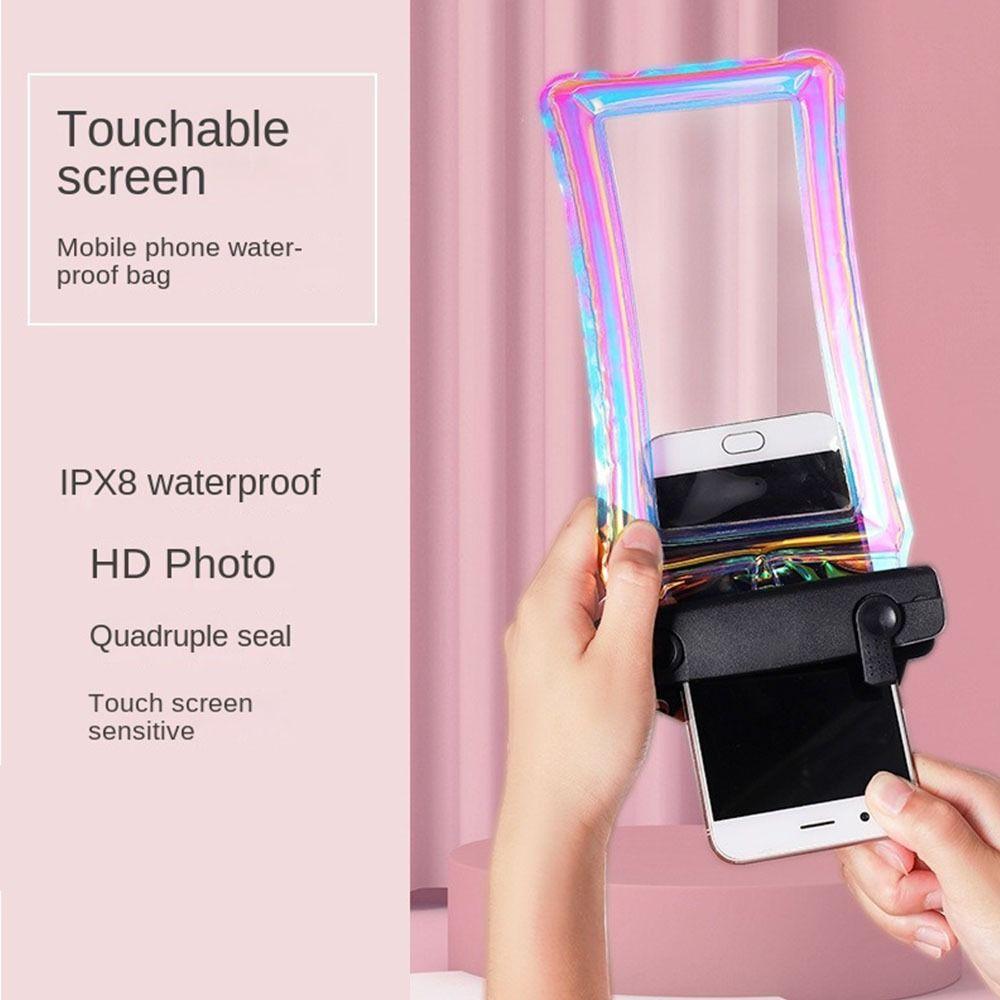 Transparent Phone Waterproof Bag Touchable Screen Underwater Dry Bag Beach Diving