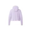 Adidas Женская легкая куртка с капюшоном и защитой от ультрафиолета с логотипом, женские куртки Lavender-Ice IW9433