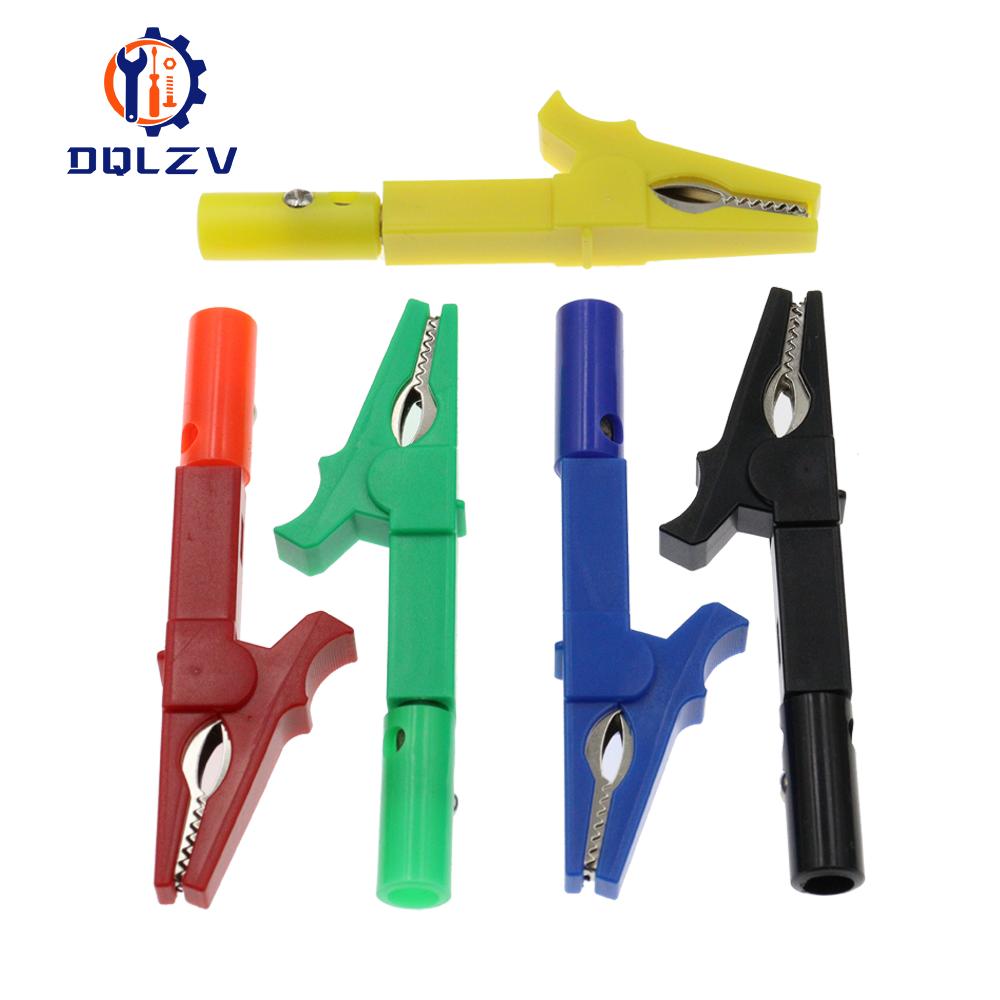 2PCS Battery Test Clip 55MM HV Alligator Clip For Banana Plug 4mm Multimeter Pen Cable Probes Crocodile Clip