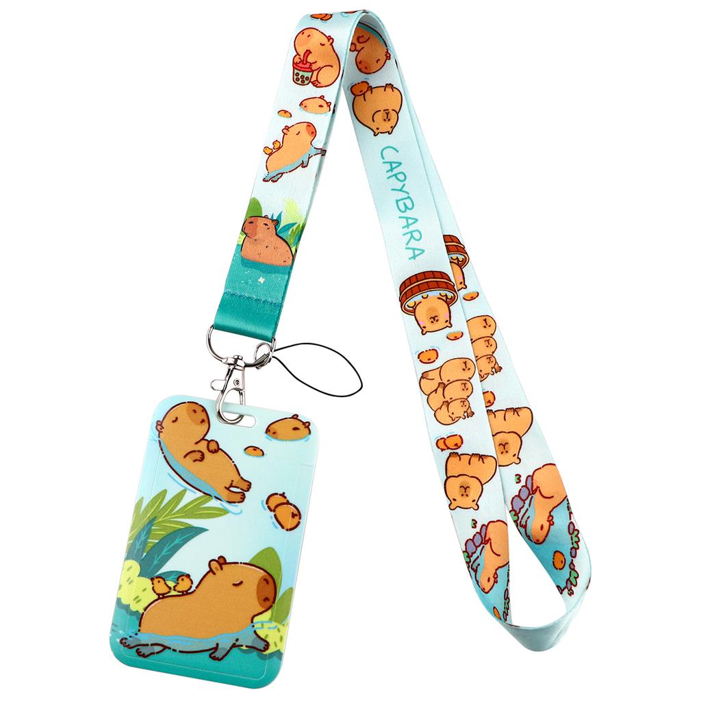 Cute Chubby Animal Lanyard for Key Neck Strap lanyard Card ID Badge Holder Key Chain Key Holder Keyring Accessories Holiday Gift 6