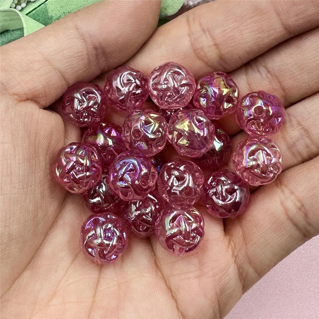 11.2mm Craft DIY DIY Beading Accessory Round Beads Jelly Colored Acrylic Charms Jewelry Making For Necklace Earrings Making Handmade Material Sugar