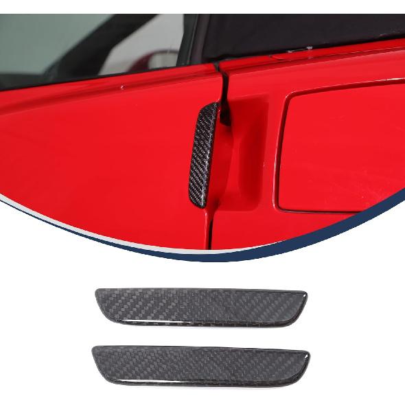 Dry Carbon Fiber Car Body Door Handle Moulding Cover Sticker for Corvette C6 2005-2013 Car Exterior Door Handle Cover Trim Frame Look Cover Trims