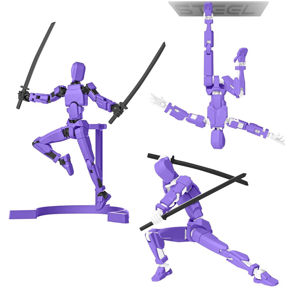 Магнитная кукла с 13 подвижными суставами, напечатанная на 3D-принтере, кукла-манекен 4-го поколения, полностью уменьшающаяся в размерах