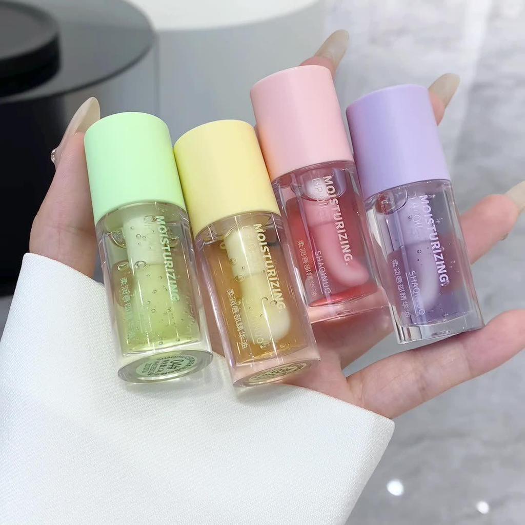 SHQINUO Lip Essence Oil: Softening, Moisturizing Lip Gloss & Primer for Plump Lips.