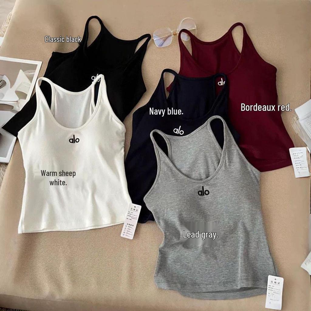 Камисоль с вышивкой в виде надписи кистью в стиле ранней осени: Классическая, универсальная, однотонная утягивающая майка-борцовка