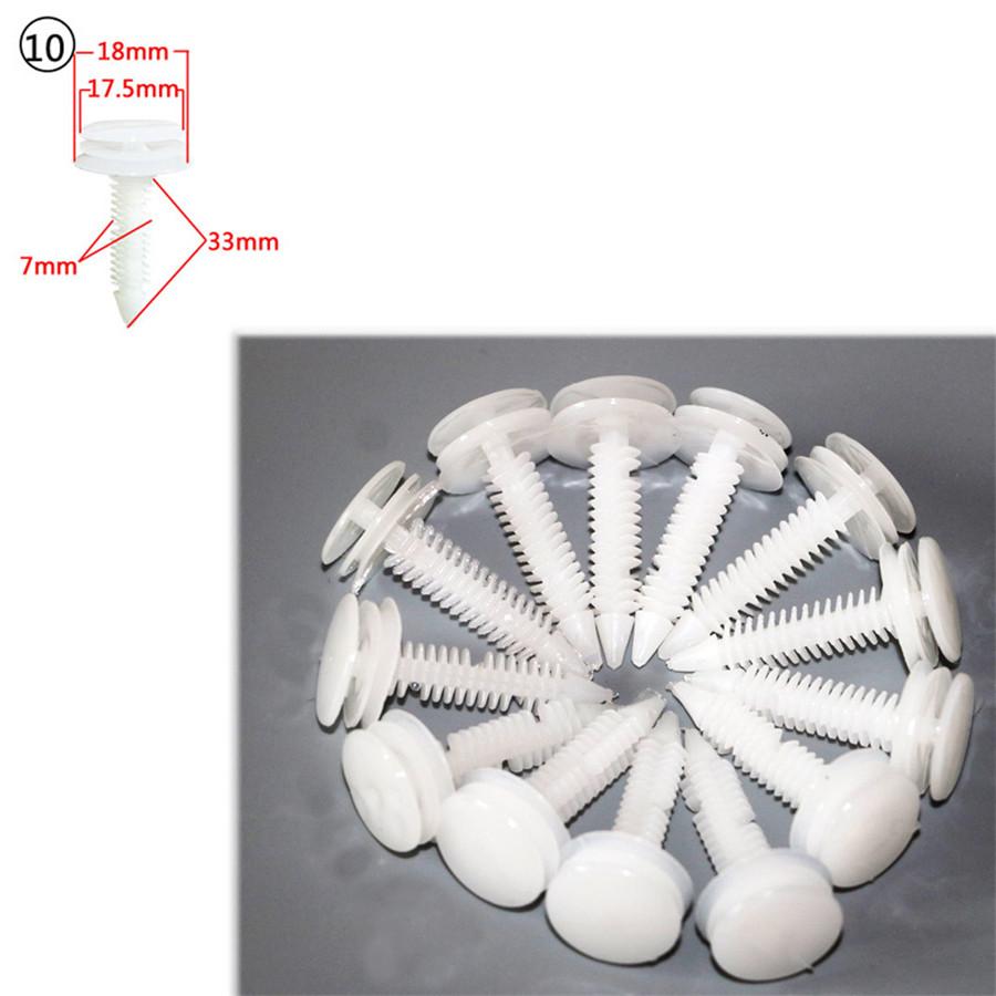 100 шт. смешанные автомобильные клипсы, пистоны для крыла и двери, нажимные клипсы, подкладка для автомобилей, зазубрины, пистоны, автомобильные крепежные элементы, аксессуары