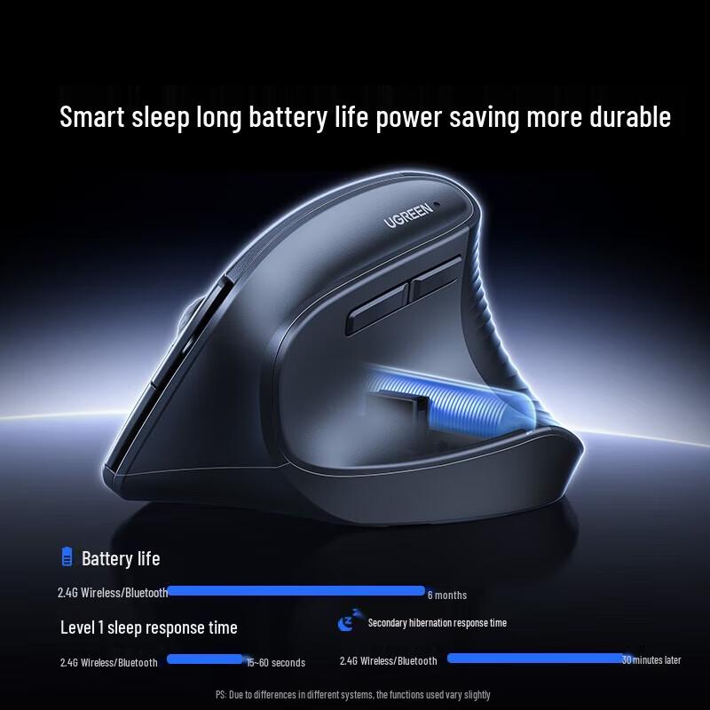 Эргономичная вертикальная беспроводная мышь UGREEN M571