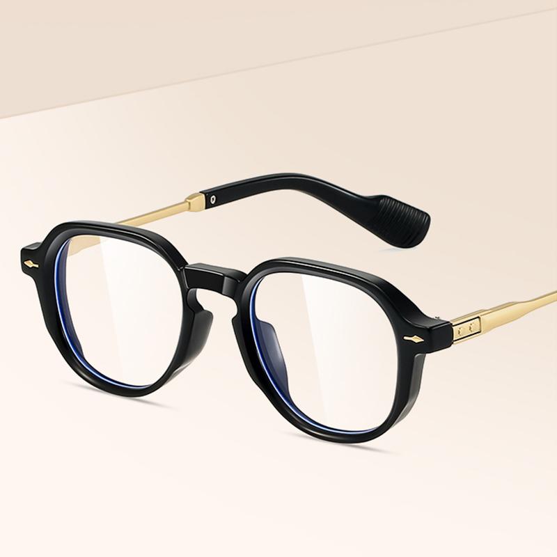 Brand High Quality New Polygon Meter Square Nail Sunglasses Anti-Blue Light Fashion Women Hip Hop Glasses Retro Sunglasses Men