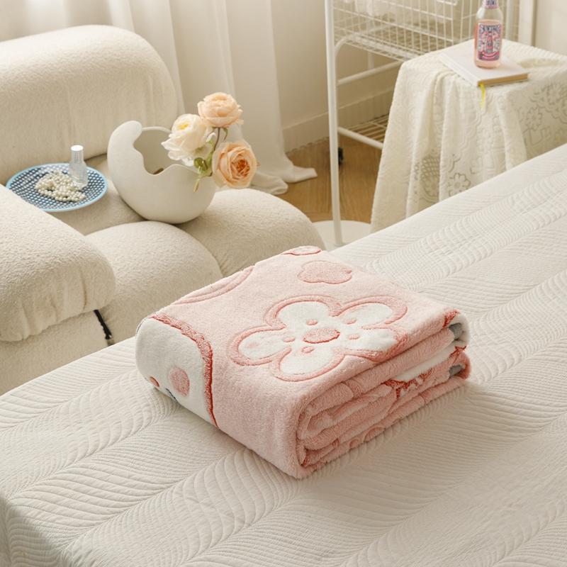 Мультяшный кролик, цветочный романтический узор с сердечками, одеяло, мягкое, легкое, теплое, уютное, плюшевое одеяло для постельного белья, дивана, подарка