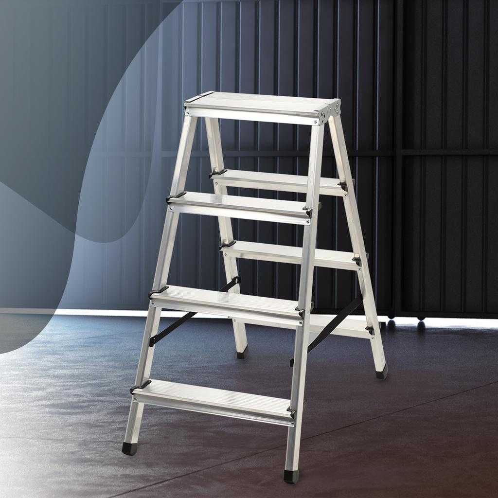 KADAX Aluminum Folding Ladder 4-8 Steps Home Strong 125kg Polish Product