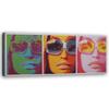 Canvas Print Women with Glasses Pop Art