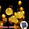 Солнечные 50 светодиодных гирлянд для сада, дорожки, двора, декоративные огни, уличные, водонепроницаемые