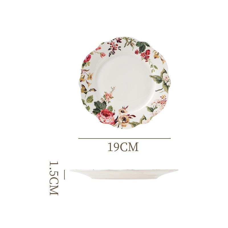 Креативная европейская многоярусная керамическая фруктовая тарелка с камелиями для гостиной, журнального столика, конфет, для послеобеденного чая, димсам, подставка для торта
