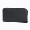 Emporio Armani Long Wallet Round Zipper Graphic Design Eagle Black Blue YEME49 Y731E 80001 Wallet Leather Men's [Item]