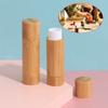 1Pc 4Ml Natural Bamboo Diy Lipstick Empty Tube Cosmetic Container Travel Bottle