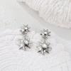GEMCHIC Women's Stainless Steel Sun Earrings Geometric Drop Dangle Studs Gold Silver Color Non-Tarnish Fashion Jewelry