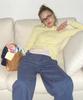 RONRON Soft Days Knit Cardigan Yellow