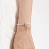 Unspecified Broken Silver Blue Tears Cat Eye Bracelet Niche Light Luxury Girlfriend Silver Bracelet Jewelry