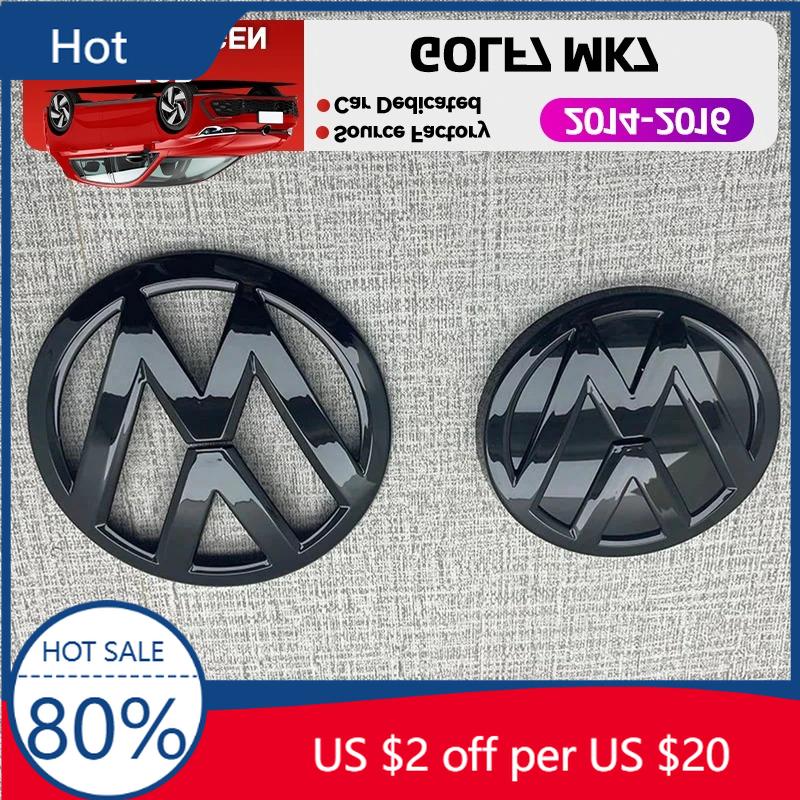 Новые Для VW VOLKSWAGEN Новые Шильдики 2 шт. Запасная Накладка Для Golf 7 MK7 2014 2015 2017 2016 Автомобиль Передняя Решетка Капота Задняя