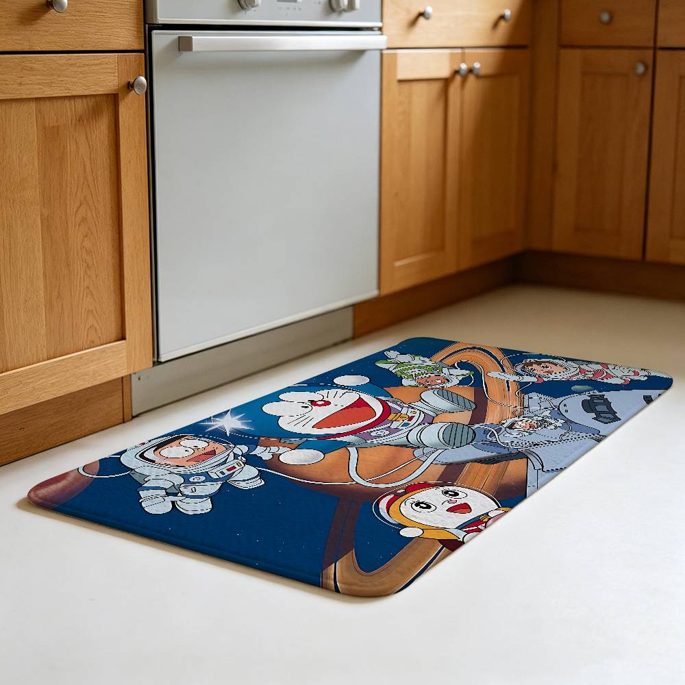 Cartoon D-Doraemons Kitchen Floor Mat Footpad Mats Style Soft Bedroom Floor House Laundry Room Mat Anti-skid Household Carpets
