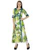 Индийский цветочный принт Bollywood Kurta Women Ethnic Kurti Rayon Top Tunic Dress