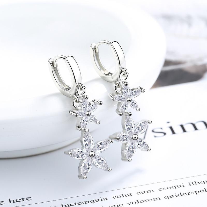Lindon Copper Alloy Zircon Earrings Drop Earrings For Women Wedding Party Gifts