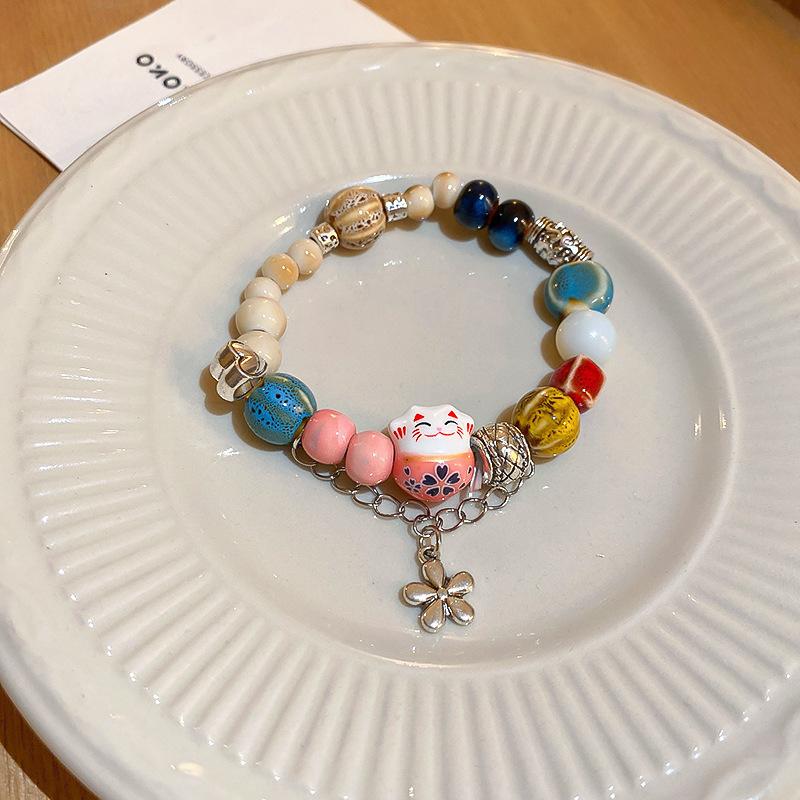 Маленький свежий цвет щенок браслет ниша милая девушка сердце браслет летняя студенческая вечеринка девушка украшения