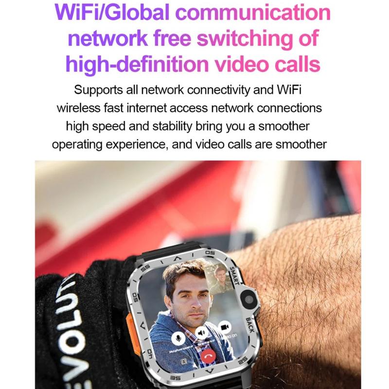 Android WhatsApp Смарт 5G Видео Голосовой SOS Вызов Камера Часы GPS Google NFC WIFI Отслеживание Локация SIM-карта Телефон Смарт-часы Google Play 8 ГБ + 64 ГБ