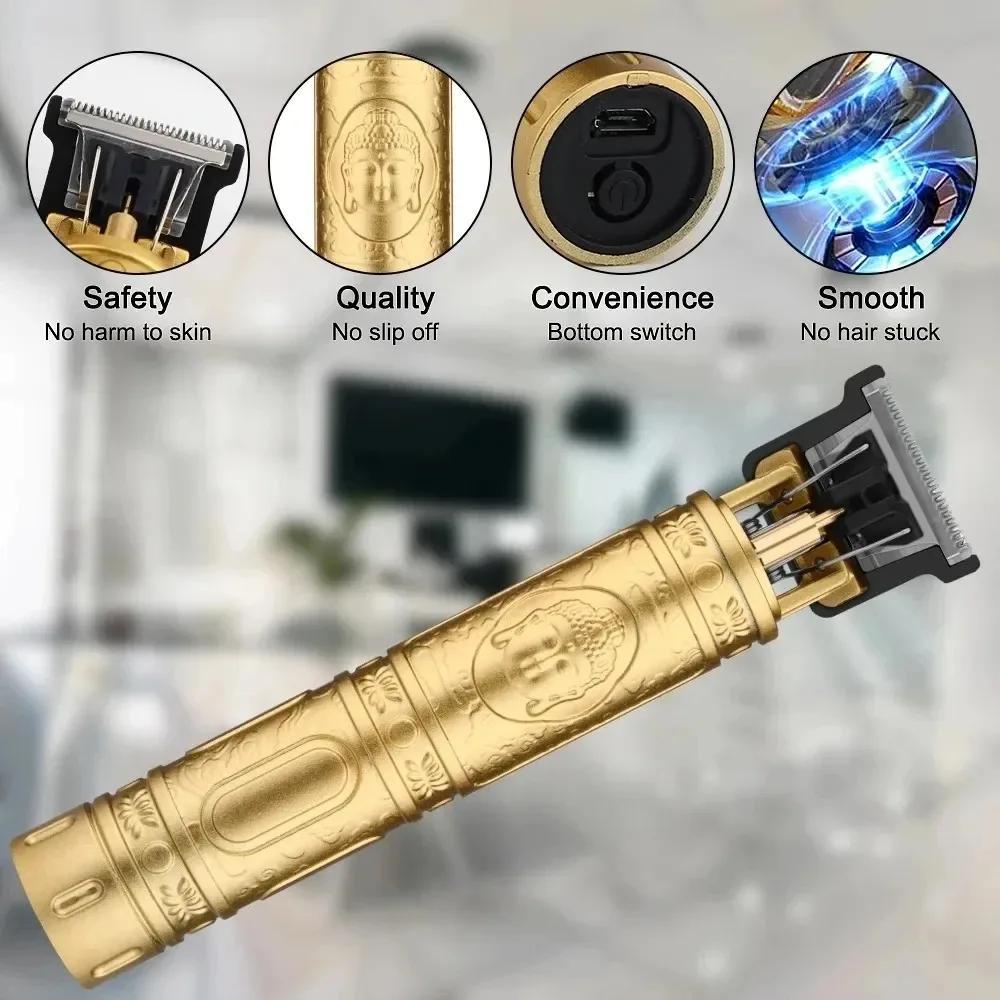 Xiaomi Cordless Hair Trimmer Vintage Hair Clipper USB Fast Charging Hair Cutting Machine Electric Shaver Barber Professional Barber