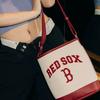 MLB Сумка из холста, Сумка-ведро, Сумка через плечо, Сумка на плечо Унисекс Красный/Белый Повседневная 3ABMS093N