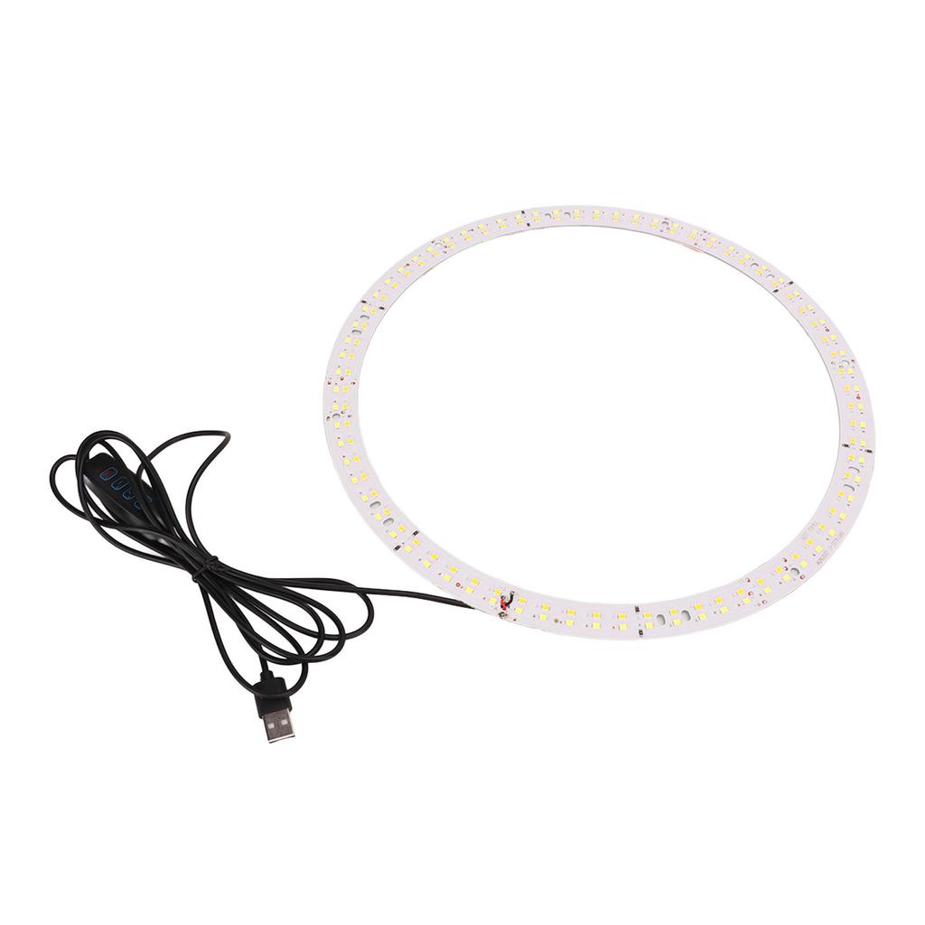 29cm Circle LED Light Wick 3200K to 5600K LED Bulb Board USB Charging Brightness Adjustable Softbox Replacement LED Lamp
