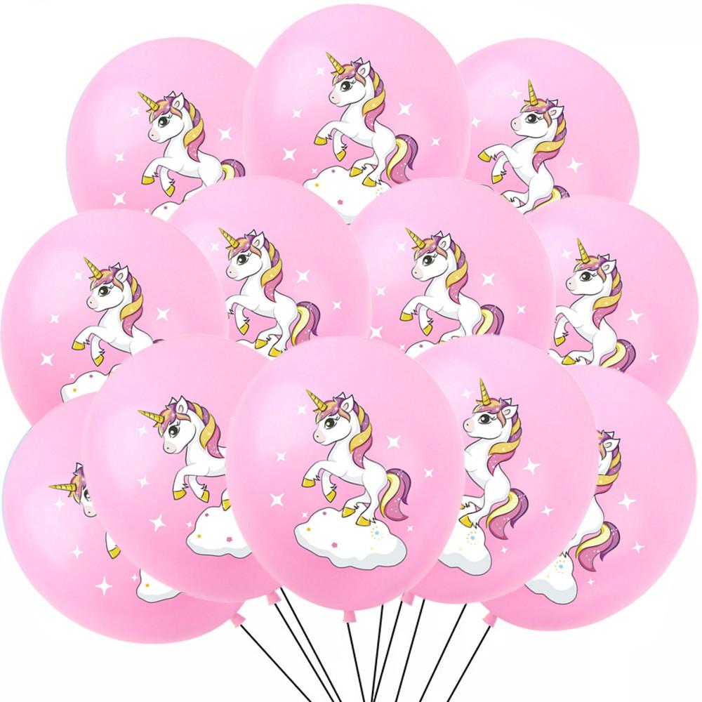Латексные шары Радужный Единорог для детей, Украшения для дня рождения, Праздник для новорожденного, Игрушки для вечеринки, 12 дюймов, 12 шт.