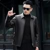 Men's First Layer Cowhide Business Casual Leather Jacket