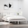 VidaXL Bed Frames White Solid Pine Wood 140x190 Cm 3104044