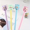 Back To School Season 10pcs 0.5mm Cartoon Stationery Owl Shaped Neutral Pen Creative Cute Student Fountain Pen Office Supplies Signing Pen