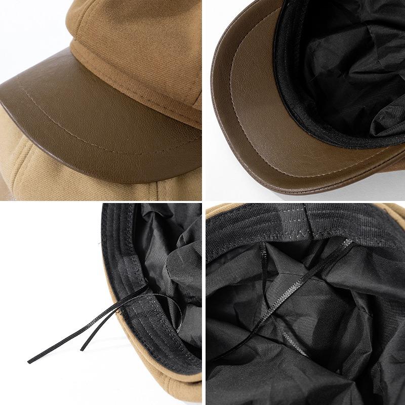 Осенне-зимний берет для девочек, универсальная шляпа с маленьким восьмиугольным лицом, литературная ретро-шляпа газетчика, шляпа художника