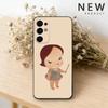 Y-Yoshimoto Nara Girl ART Чехол для телефона для Samsung S26,25,24,23,22,21,20,30,Ultra,Plus,Fe,Lite Черный корпус