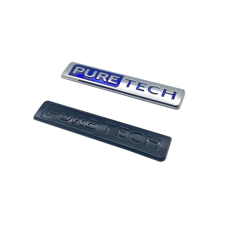 ABS буквы PURE TECH эмблема для Peugeot 5008 408 3008 2008 значок багажника автомобиля паспортная табличка логотип наклейка авто украшение аксессуары