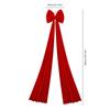 Рождественское бархатное украшение-бант для елки и сезонных композиций Большое 15,74 на 78,74 дюйма и долговечное
