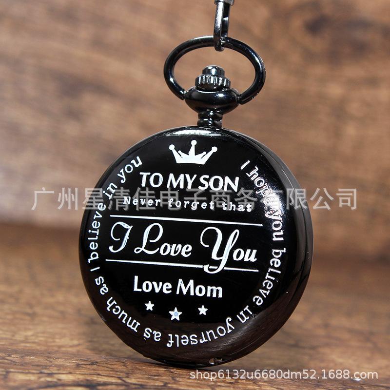 Стимпанк Полный Хантер Золотой/Серебряный/Черный Кварцевый Аналоговый Сплав Моей Дочери Карманные часы/Моему СЫНУ Карманные часы Подвеска Цепочка Часы с Римскими цифрами